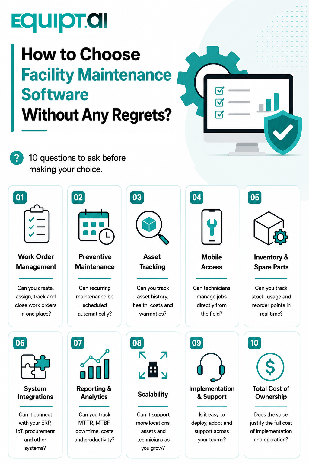 image facility maintenance software